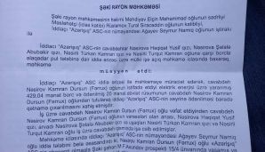 “Azərişıq” məhkəmə qərarının əleyinə çıxdı, ödəniş tələb edir -         FOTO — foto 1