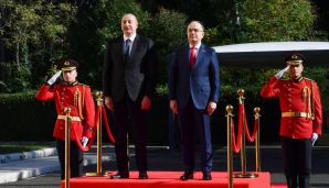 Azərbaycan Prezidentinin Tiranada rəsmi qarşılanma mərasimi olub — foto 3