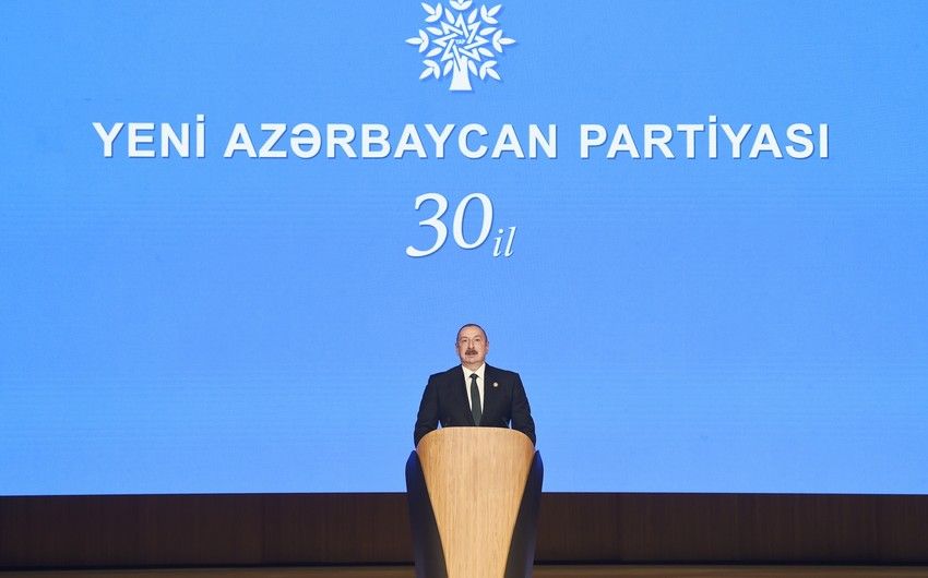 YAP-ın yaradılmasının 30-cu ildönümü münasibətilə tədbir keçirilib, Prezident İlham Əliyev toplantıda çıxış edib -     YENİLƏNDİ - 3