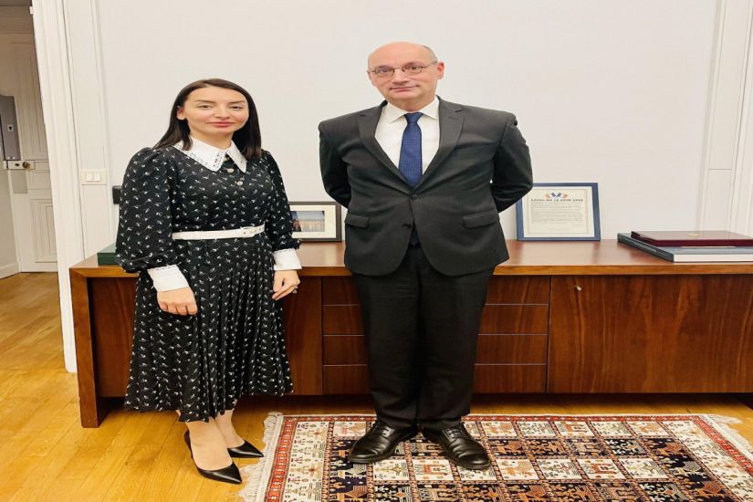 Leyla Abdullayeva Fransa XİN-in departament direktoru ilə görüşdü