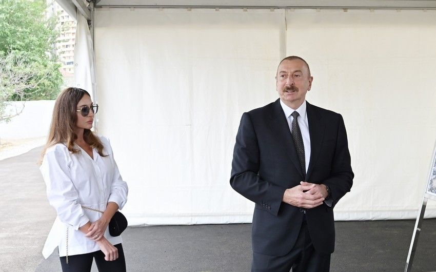Prezident Ağdamın Sarıcalı kəndinin təməlini qoydu -   YENİLƏNDİ