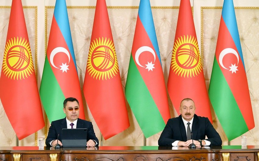 Azərbaycan və Qırğızıstan prezidentləri mətbuata bəyanatlarla çıxış etdilər  -    YENİLƏNDİ