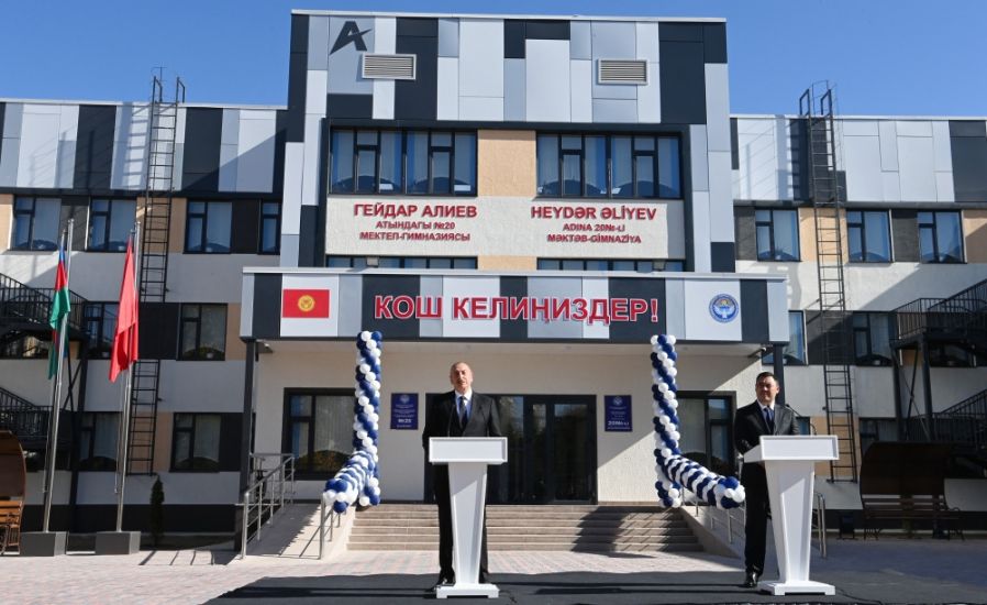 Bişkekdə Heydər Əliyev adına Məktəb-Gimnaziya təhsil-tərbiyə kompleksinin açılışı oldu -     YENİLƏNDİ