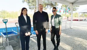 İlham Əliyev Zəngilanda ilk yaşayış binasının təməlqoyma mərasimində iştirak etdi -   YENİLƏNDİ - FOTOLAR — foto 2