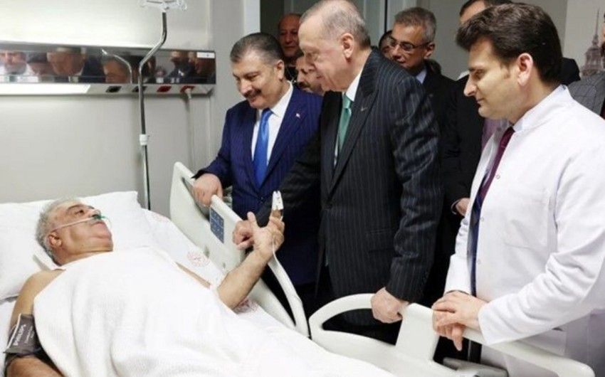 Ərdoğan Azərbaycanda qəzaya düşən Binəli Yıldırım və Şamil Ayrımı ziyarət etdi