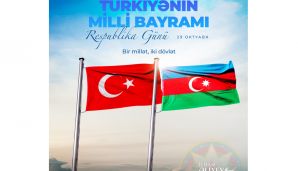 İlham Əliyev Türkiyənin milli bayramı münasibətilə paylaşım etdi — foto 1