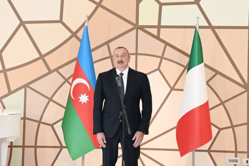 İlham Əliyev: “Bu gün İtaliya-Azərbaycan əlaqələrinin yeni səhifəsi açılır”
