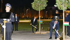 Şanxay Əməkdaşlıq Təşkilatına üzv ölkələrin Sammitində iştirak edən dövlət başçıları ağac əkiblər — foto 2