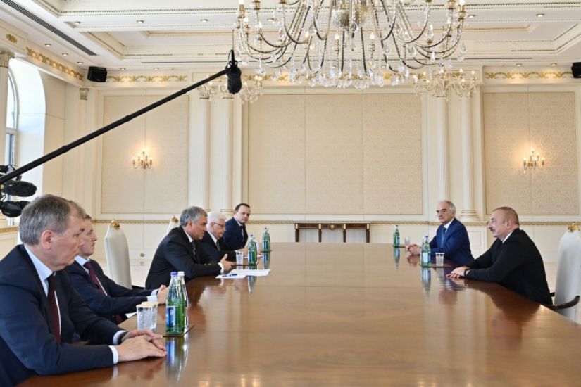 Prezident İlham Əliyev Rusiya Dövlət Dumasının Sədrini qəbul etdi -   YENİLƏNDİ