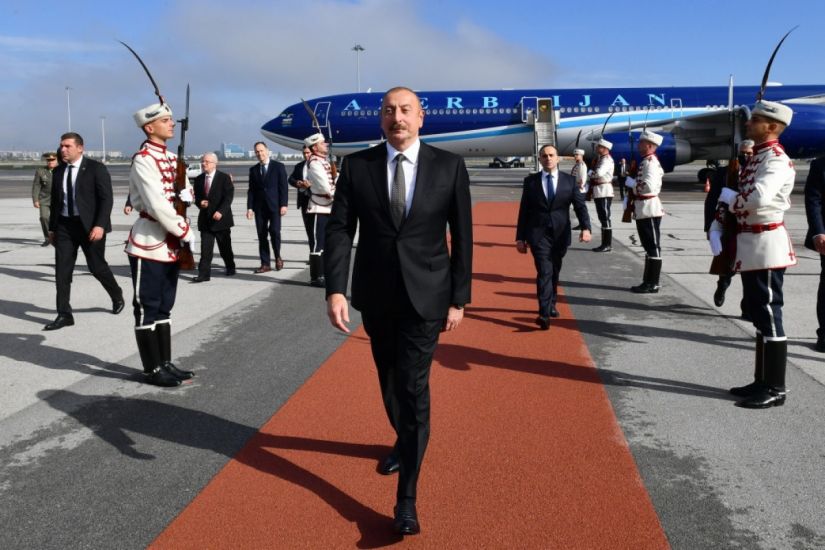 Prezident İlham Əliyevin Sofiyada rəsmi qarşılanma mərasimi olub