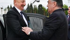 İlham Əliyevin Düşənbədə rəsmi qarşılanma mərasimi oldu -       FOTOLAR — foto 1