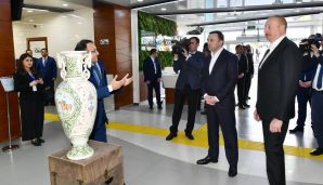 Prezident İlham Əliyev və Baş nazir İrakli Qaribaşvili Qəbələ regional “ASAN xidmət“ mərkəzində olublar -   FOTO — foto 2