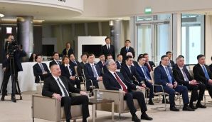 Azərbaycan və Qazaxıstan prezidentləri Astana Beynəlxalq Maliyyə Mərkəzində olublar -   YENİLƏNDİ — foto 1