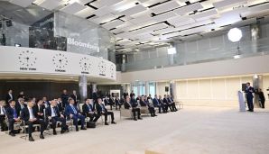 Azərbaycan və Qazaxıstan prezidentləri Astana Beynəlxalq Maliyyə Mərkəzində olublar -   YENİLƏNDİ — foto 2