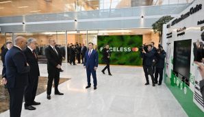 Azərbaycan və Qazaxıstan prezidentləri Astana Beynəlxalq Maliyyə Mərkəzində olublar -   YENİLƏNDİ — foto 3