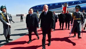 Azərbaycan Prezidenti İlham Əliyev Qazaxıstana rəsmi səfərə gedib — foto 2