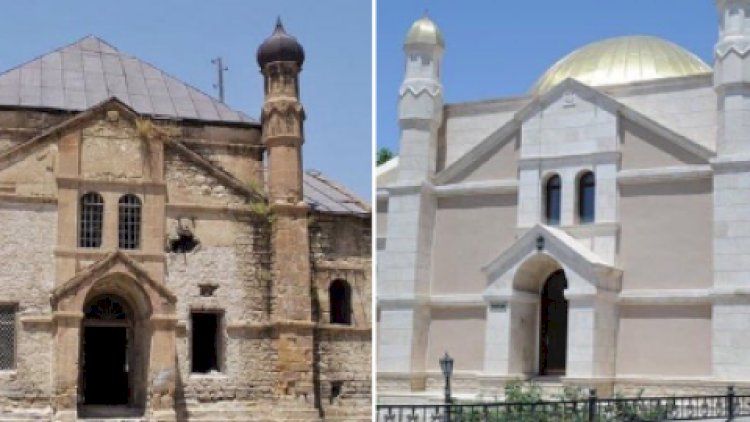 Naxçıvanda tarixi abidəni bərpa adı ilə bu hala saldılar