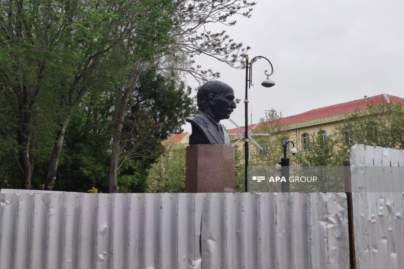 Naxçıvanda Nərimanovun abidəsi yerinə qaytarıldı