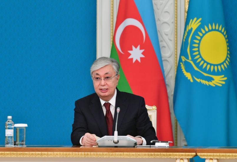 Qazaxıstan Respublikasının Prezidenti: “Qarabağın necə dinamik şəkildə canlandığını artıq görürük”