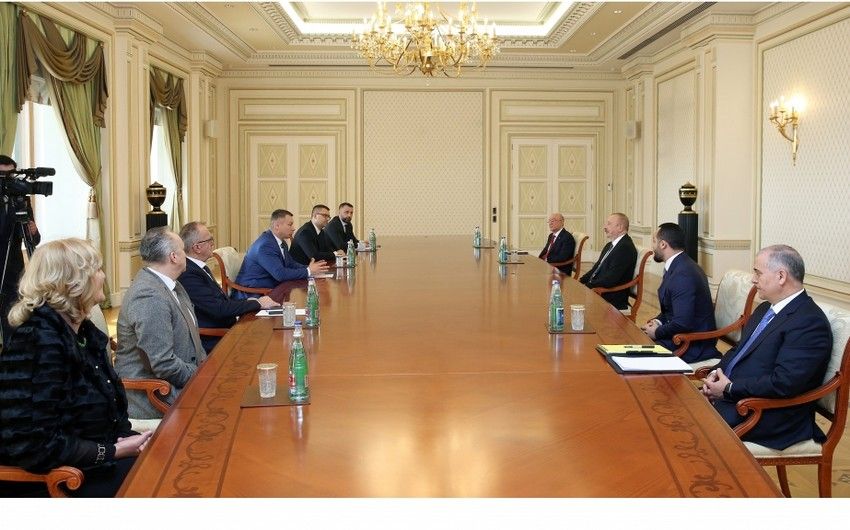 Prezident Bosniya və Herseqovinanın təhlükəsizlik nazirinin başçılıq etdiyi nümayəndə heyətini qəbul etdi