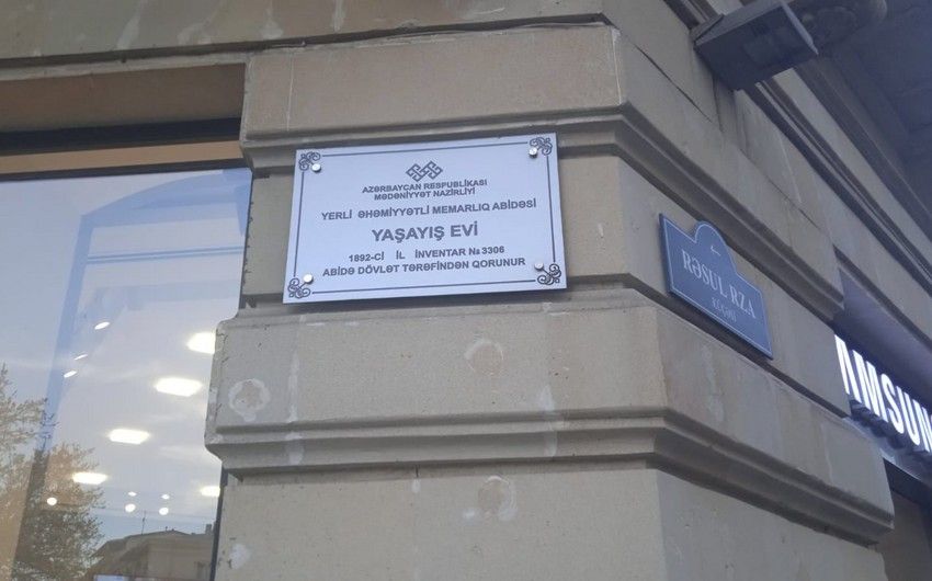 Bakıda memarlıq abidəsinə müdaxilə olundu