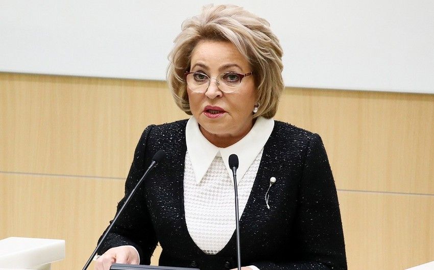 Matviyenko: "Rusiya rəsmi İrəvanla Bakı arasında sülh sazişinin tezliklə imzalanacağına ümid edir”
