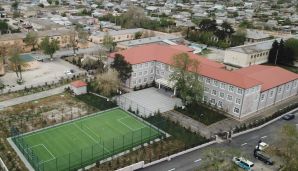 İlham Əliyev və Mehriban Əliyeva Neftçalada yeni inşa olunan məktəbin açılışında iştirak etdilər -     YENİLƏNDİ — foto 6