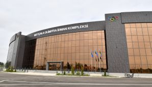 İlham Əliyev və Mehriban Əliyeva Neftçala Olimpiya İdman Kompleksinin açılışında iştirak ediblər -     YENİLƏNDİ — foto 4