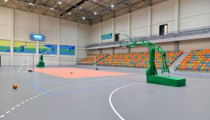 İlham Əliyev və Mehriban Əliyeva Neftçala Olimpiya İdman Kompleksinin açılışında iştirak ediblər -     YENİLƏNDİ — foto 8