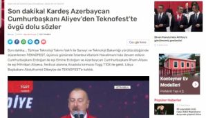 Prezident İlham Əliyevin “TEKNOFEST”dəki çıxışı Türkiyə mediasının diqqət mərkəzində olub — foto 5