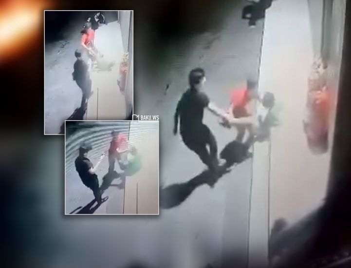 Bakıda iki şəxs küçədə uşağı döyüb videoya çəkdilər -     VİDEO