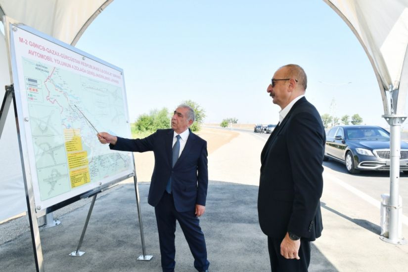 Prezident 102 kilometrlik Gəncə-Qazaxbəyli avtomobil yolunun açılışında iştirak edib -     YENİLƏNDİ