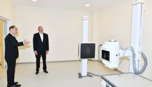 Samux Rayon Mərkəzi Xəstəxanasının yeni binasının açılışı oldu -     YENİLƏNDİ — foto 3
