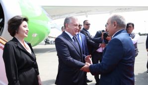 Şavkat Mirziyoyev Azərbaycana dövlət səfərinə gəldi — foto 1