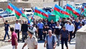 I Qarabağ Müharibəsi şəhidi Gülverdi Hüseynov Abşeron rayonunda dəfn edildi -       FOTOLAR — foto 3