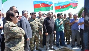 I Qarabağ Müharibəsi şəhidi Gülverdi Hüseynov Abşeron rayonunda dəfn edildi -       FOTOLAR — foto 7