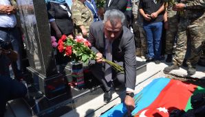 I Qarabağ Müharibəsi şəhidi Gülverdi Hüseynov Abşeron rayonunda dəfn edildi -       FOTOLAR — foto 8