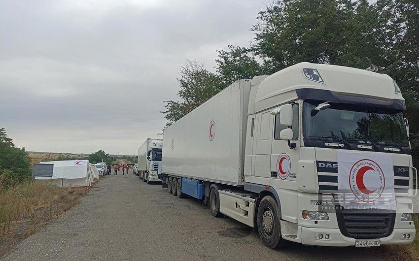Xankəndidəki erməniəsilli şəxslərə aparılan 40 ton humanitar yardımın keyfiyyət sertifikatı sülhməramlılara təqdim olundu
