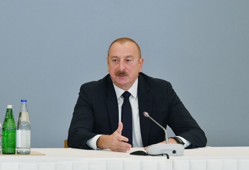 Prezident İlham Əliyev: “Qarabağ” – MOİK futbol matçının Xankəndidə keçirilməsinin çox böyük mənası var