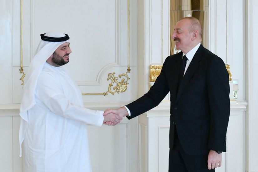 Prezident İlham Əliyev Birləşmiş Ərəb Əmirliklərinin investisiya nazirini qəbul edib