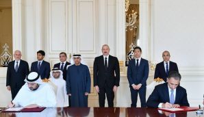 Prezident İlham Əliyev Birləşmiş Ərəb Əmirliklərinin investisiya nazirini qəbul edib — foto 3