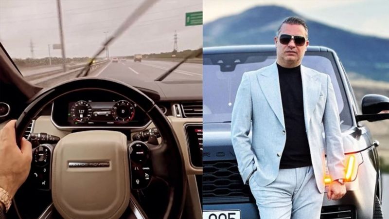 Rüfət "Range Rover"lə sürət həddini aşdı (VİDEO)