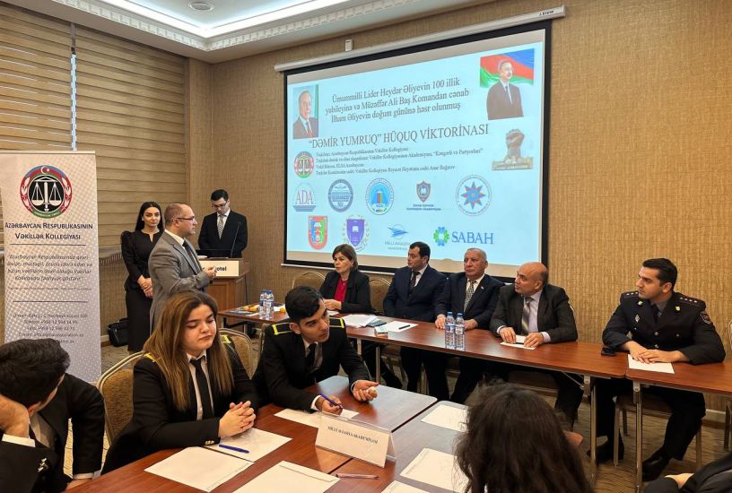 Vəkillər Kollegiyasının təşkilatçılığı ilə tələbələr arasında keçirilən intellektual müsabiqənin finalçıları məlum olub