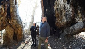 Prezident Xocavənddə “Çinar müqəddəs yer” abidə kompleksinə baxış keçirib -   FOTO — foto 3