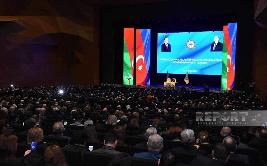 AHİK-in qurultayında İlham Əliyevin prezidentliyə namizədliyi dəstəklənib