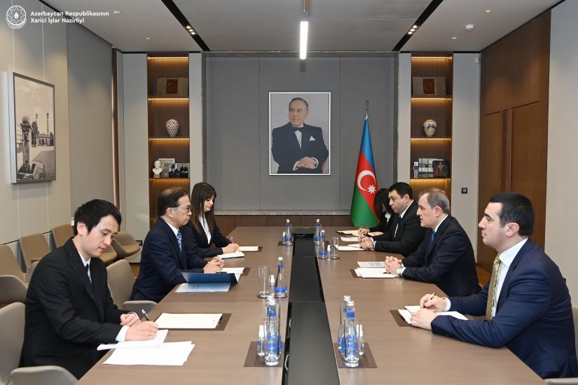 Ceyhun Bayramov Yaponiyanın ölkəmizə yeni təyin olunmuş səfirini qəbul etdi