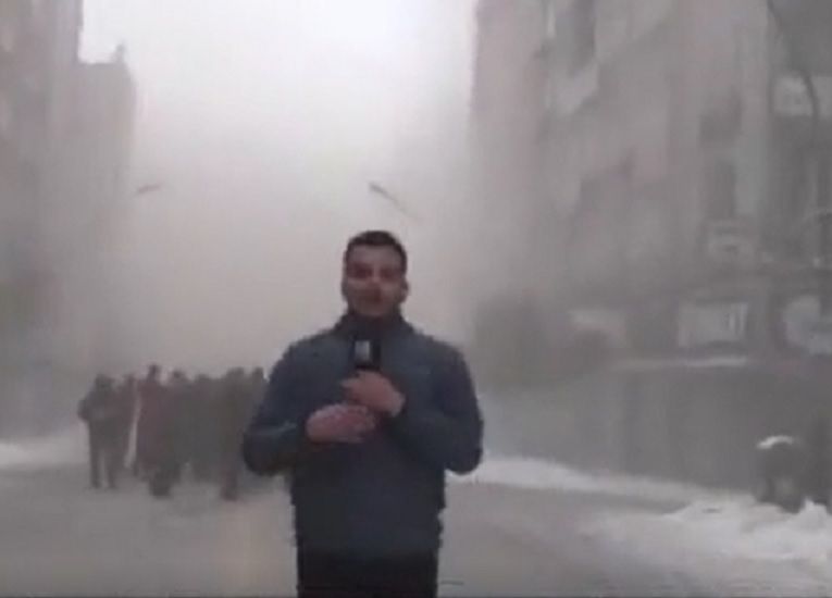 Aparıcının yaxınlığındakı bina uçdu -       CANLI YAYIMDA