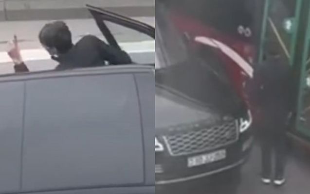 Balaəli mağazaya getmək üçün avtobusun yolunu kəsdi -     VİDEO