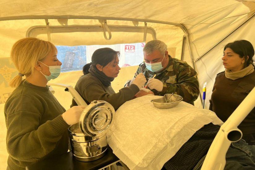 Türkiyədə FHN-in mobil səhra hospitalında 215 nəfərə tibbi xidmət göstərildi