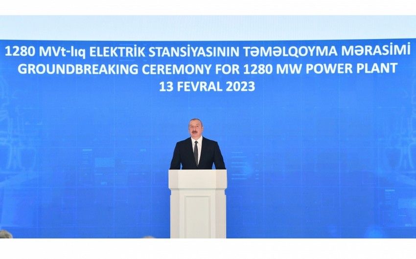 Dövlət başçısı: "Yeni elektrik stansiyası ölkəmizin enerji potensialını böyük dərəcədə gücləndirəcək"